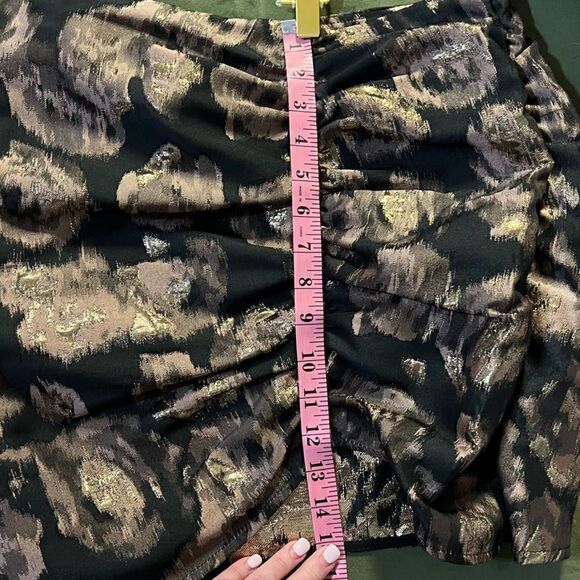 MISA Los Angeles Anetta Skirt in Rose Gold Jacquard, Size Small. NWT! - Picture 16 of 16